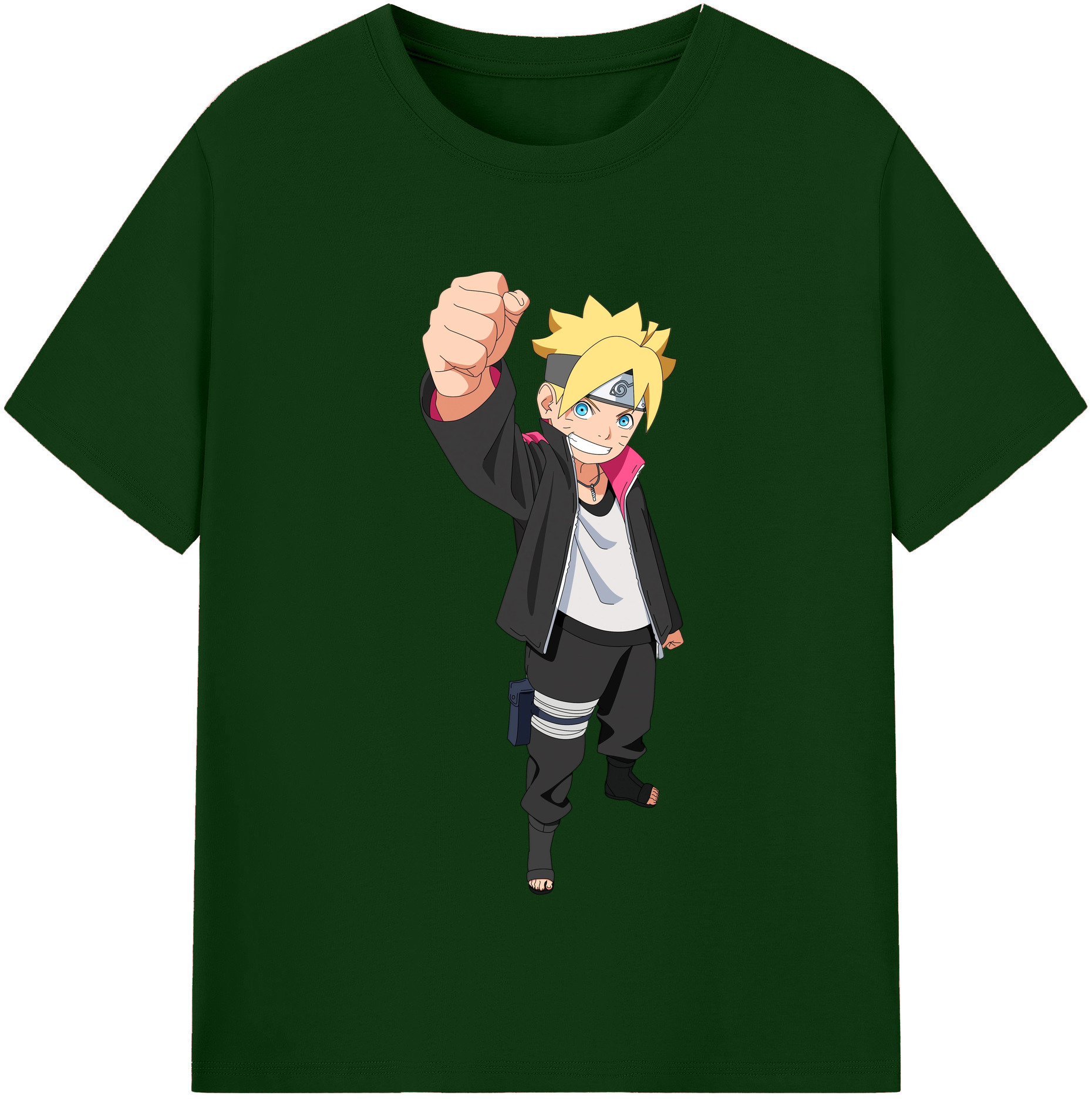 （画像用） NARUTO -ナルト- うずまき ボルト Uzumaki Boruto 綿100％半袖Tシャツ（フロントプリント）